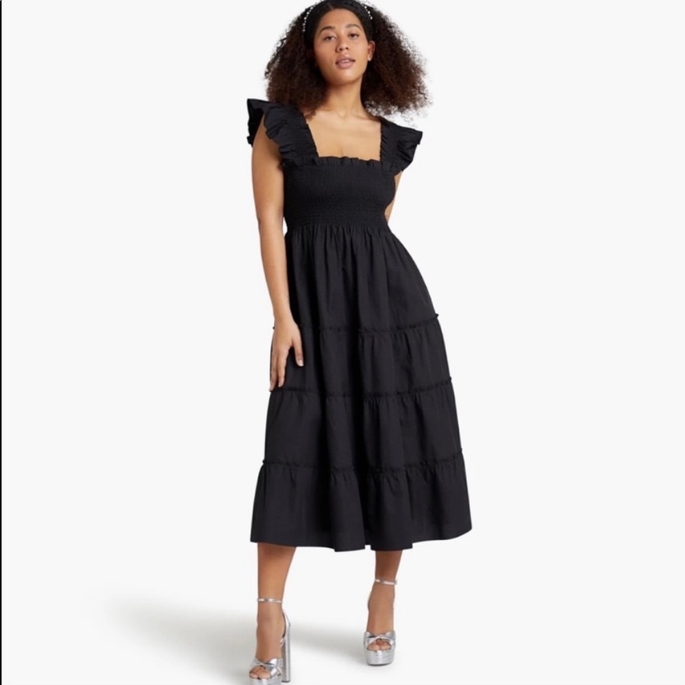 Hill House Home Black Ellie Nap Dress (not sheer!)